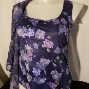 woman 2 pc tank and button down set